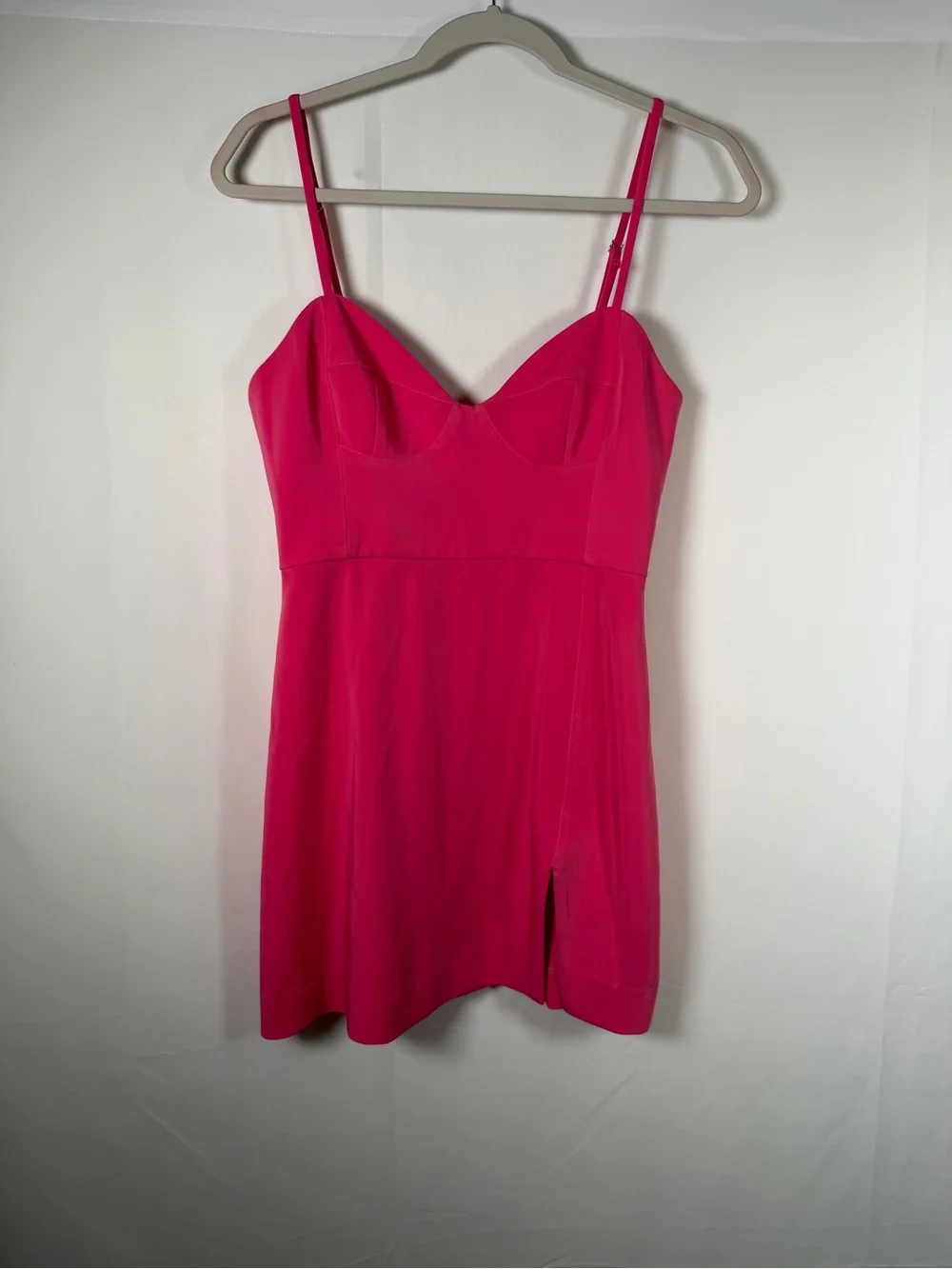 NBD Coquette Hot Pink Mini Dress with Sweetheart Neckline
